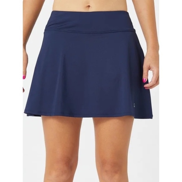 FILA Navy Stretch Pickleball Flounce Skort Skirt Shorts Sports, Size M - Picture 9 of 9
